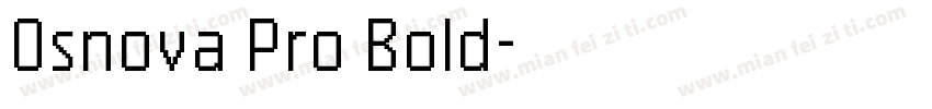 0snova Pro Bold字体转换